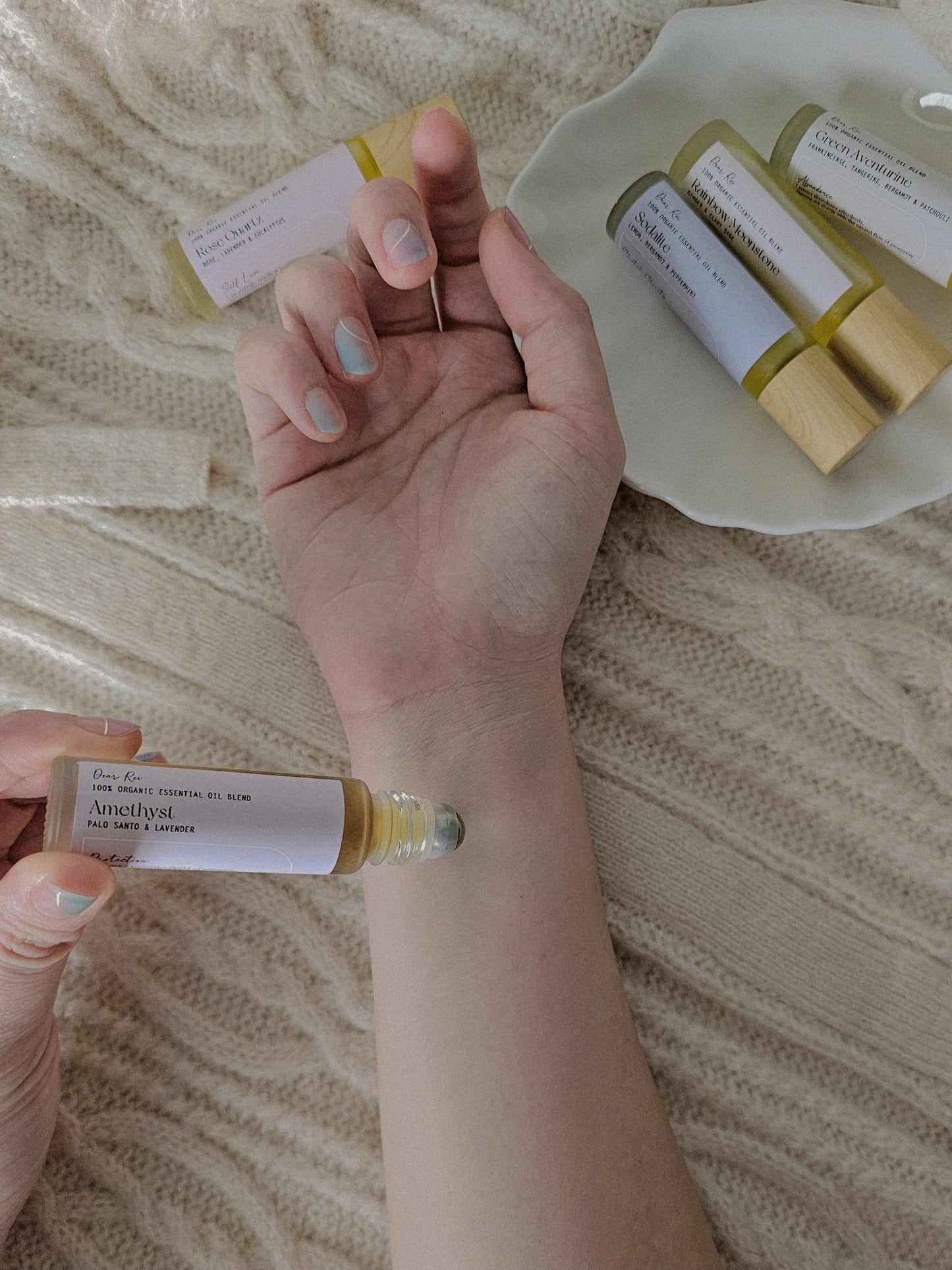 Rainbow Fluorite • Free Spirit • Geranium, Jasmine & Ylang Ylang