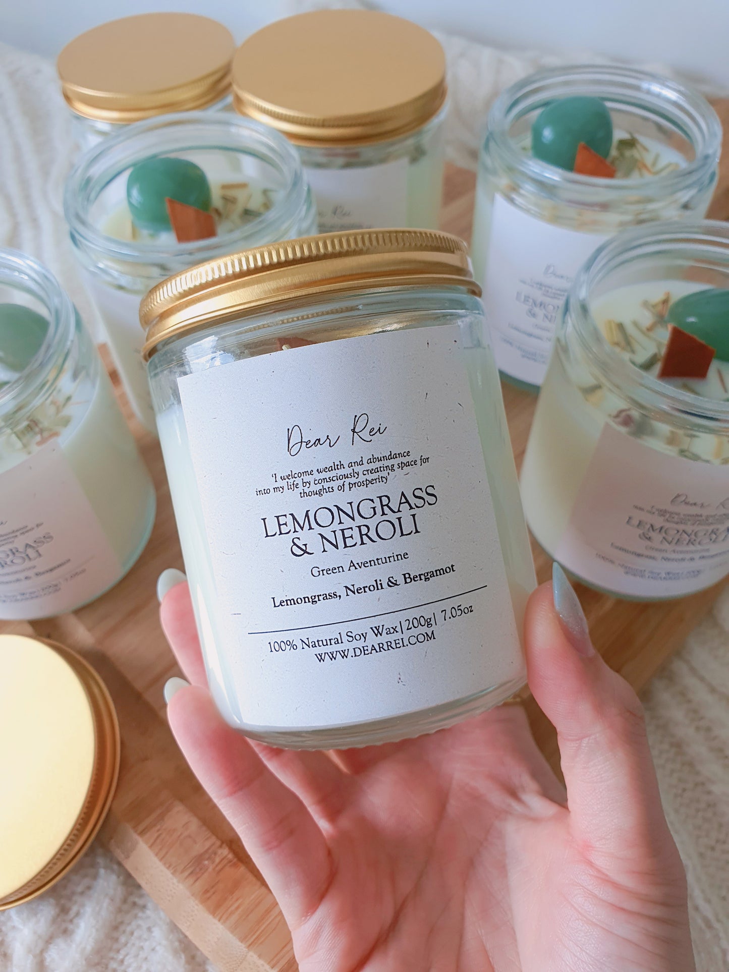 Lemongrass & Neroli • Green Aventurine