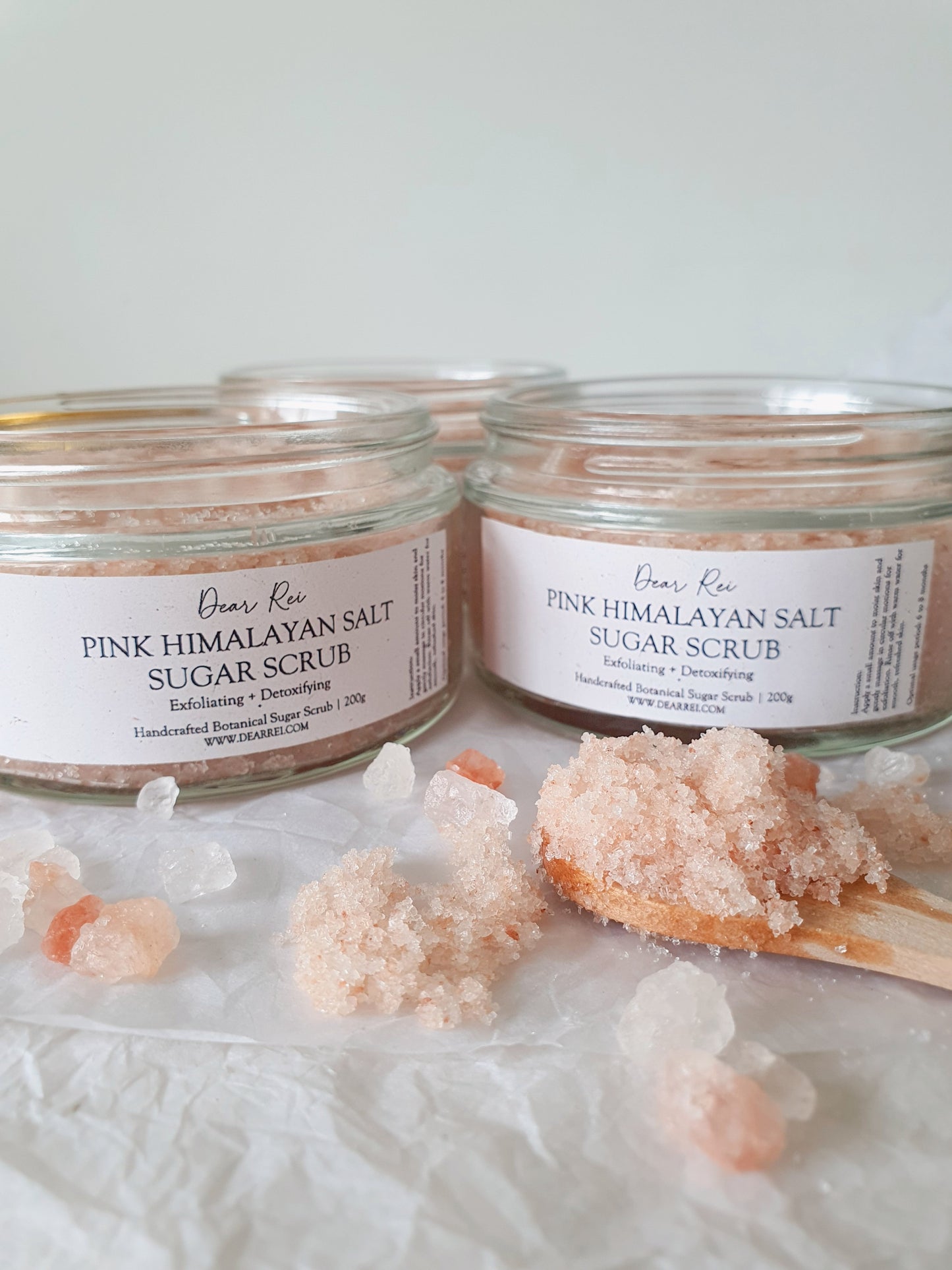 Pink Himalayan Salt • Exfoliating + Detoxifying