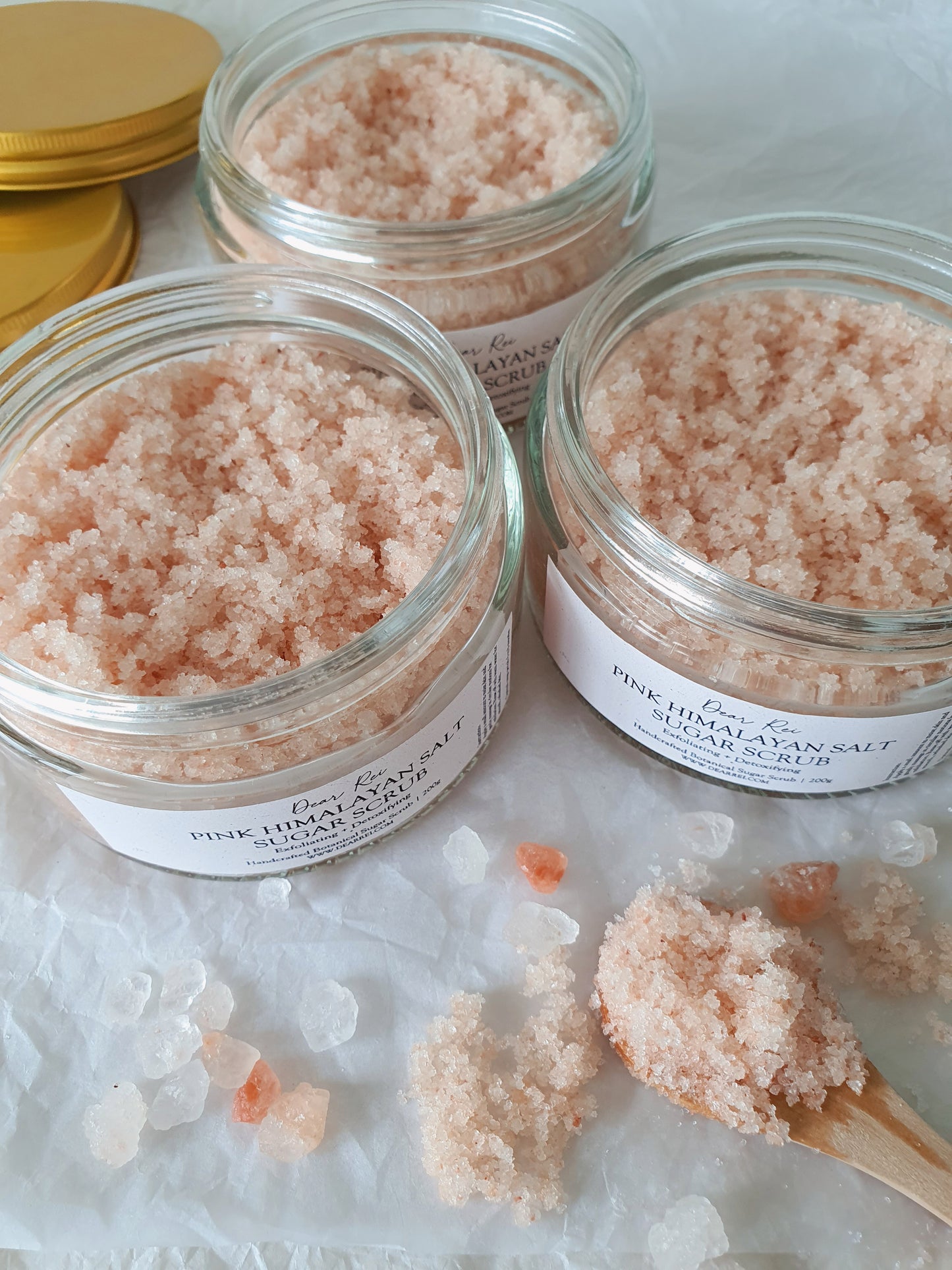 Pink Himalayan Salt • Exfoliating + Detoxifying