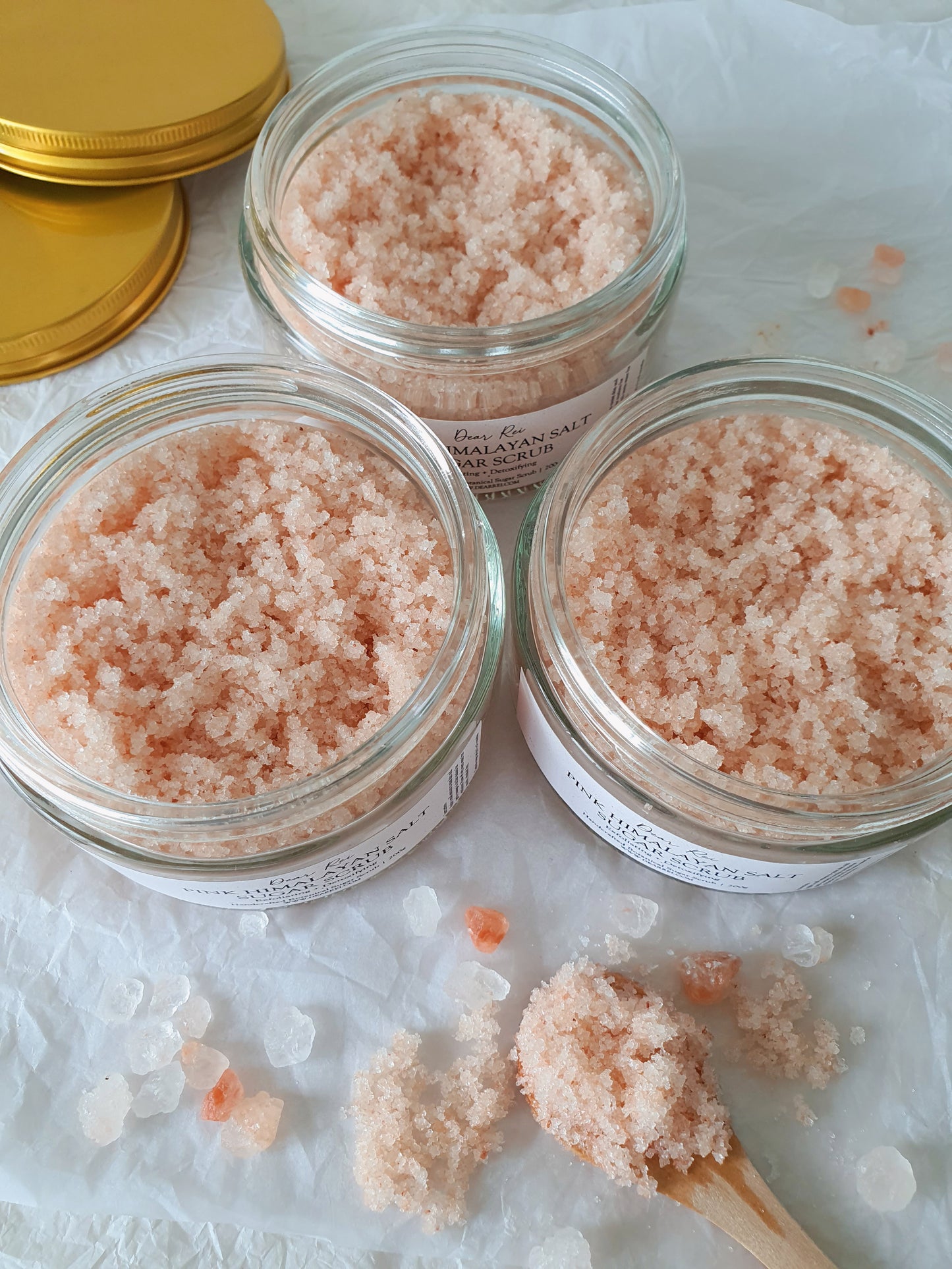 Pink Himalayan Salt • Exfoliating + Detoxifying