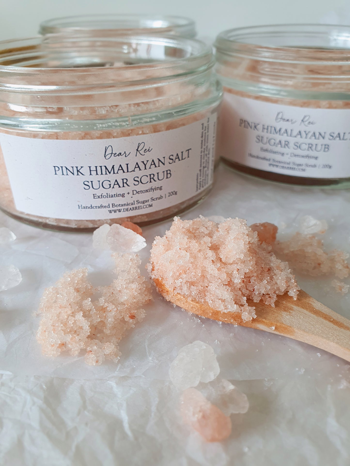 Pink Himalayan Salt • Exfoliating + Detoxifying