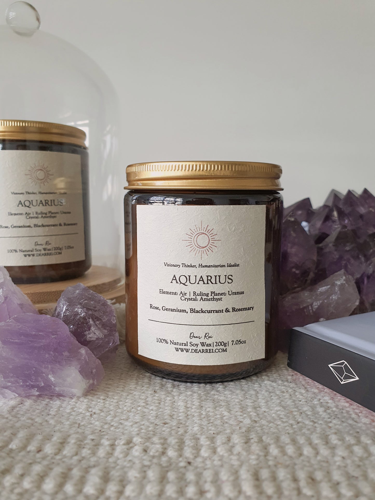 Aquarius • Rose, Geranium, Blackcurrant & Rosemary • Amethyst