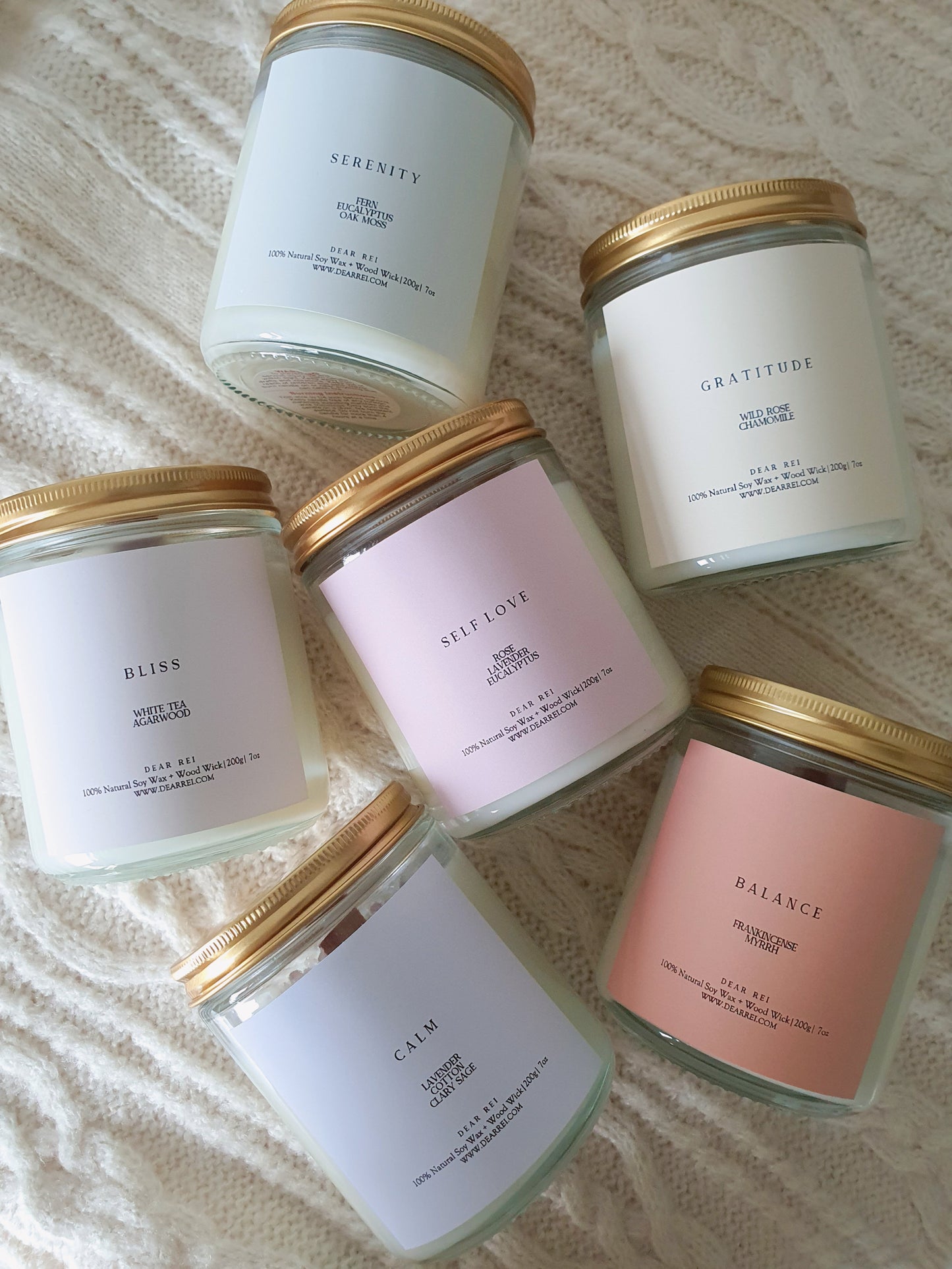 Calm • Super 7 • Lavender, Cotton & Clary Sage