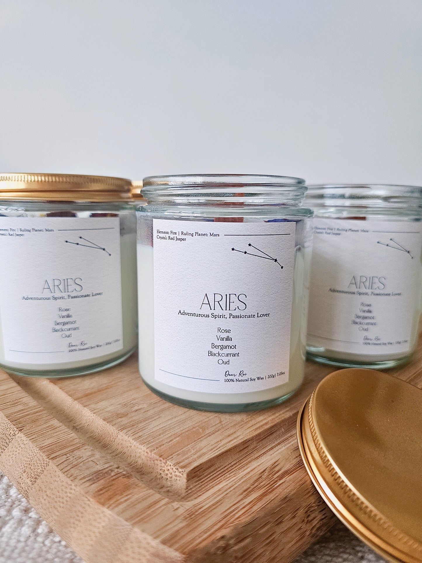 Aries • Rose, Vanilla, Bergamot, Blackcurrant & Oud • Red Jasper