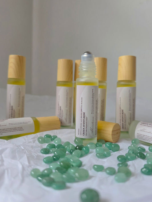 Green Aventurine • Abundance • Atlas Cedar, Bergmot & Vetiver