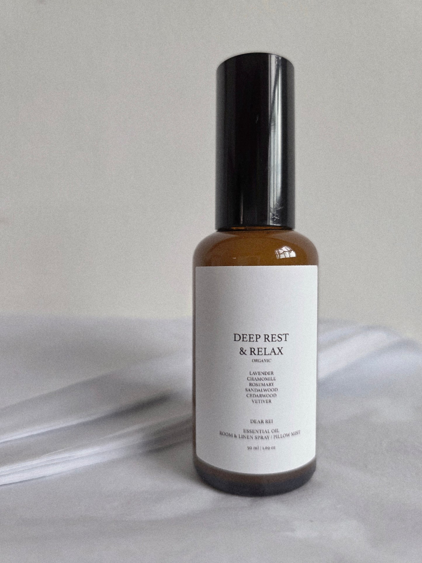 Essential Oil • Deep Rest & Relax • Lavender, Chamomile, Rosemary, Sandalwood, Cedarwood & Vetiver