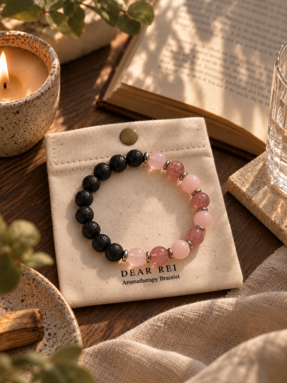 Growth & New Beginnings Bracelet • Clear Quartz, Labradorite & Rainbow Moonstone