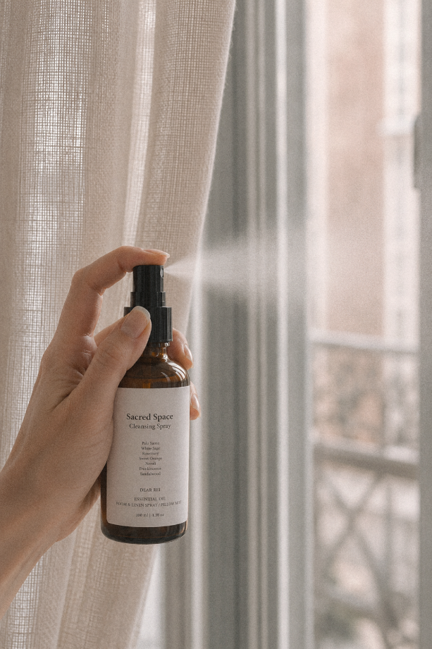 Sacred Space Cleansing Bundle • 1x Room & Linen Spray/Pillow Mist 100ml + 2x Palo Santo Sticks