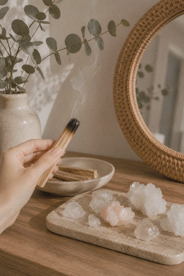 Sacred Space Cleansing Bundle • 1x Room & Linen Spray/Pillow Mist 100ml + 2x Palo Santo Sticks